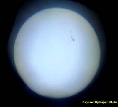 Today Afternoon Captured Bigger Sunspots via 130mm Telescope